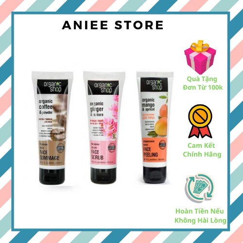 Tẩy Tế Bào Chết Organic Shop Face Gommage