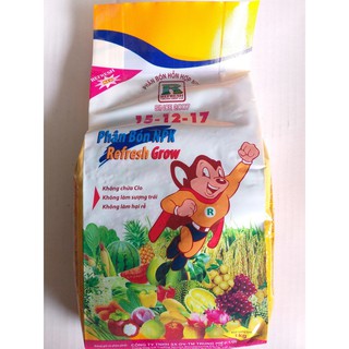 Phân bón hỗn hợp npk 15-12-17 refesh grow - 1kg