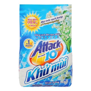 Bột giặt Attack hương ngày sảng khoái 3.8kg