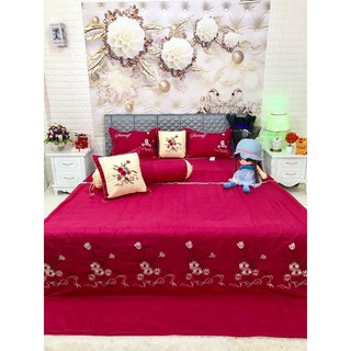Bộ chăn ga satin