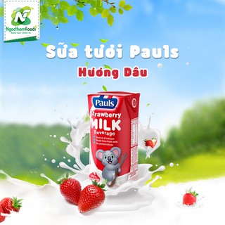 Sữa tươi pauls hương dâu 200ml - thùng 24 hộp