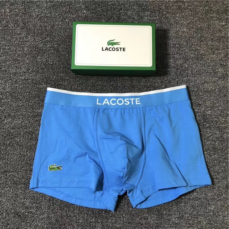 Quần lót nam  - DÁNG SỊP ĐÙI BOXER cotton co giãn 4 chiều - mã logo thêu LA - 01