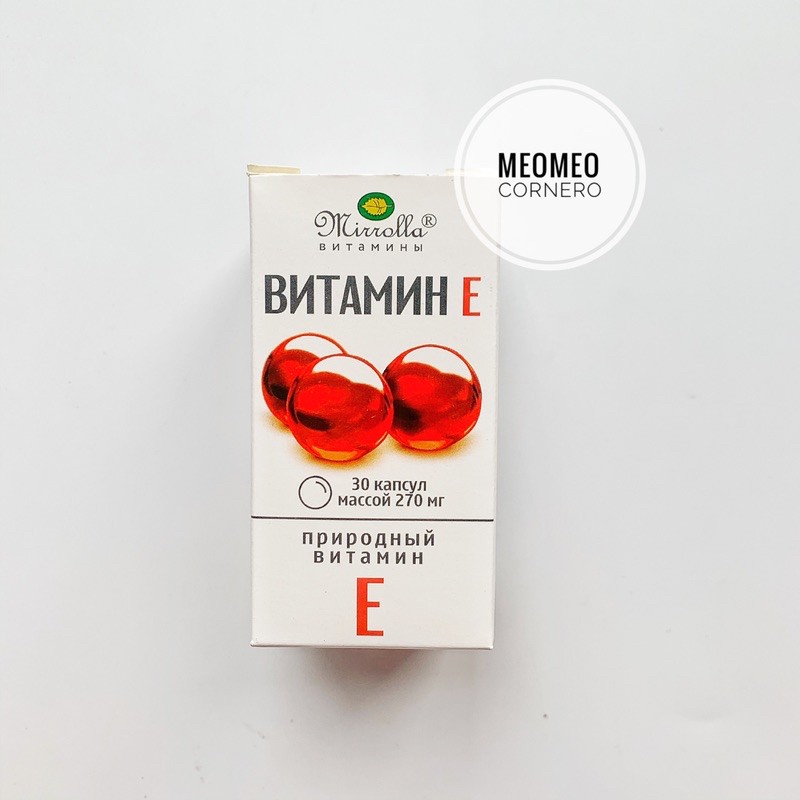 Vitamin E Nga đỏ Mirrolla Nga 270mg và 400mg