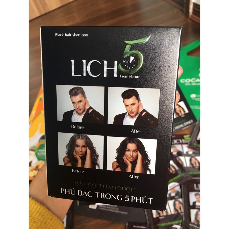 Dầu gội thảo dược phủ bạc tóc Lich 5 | BigBuy360 - bigbuy360.vn