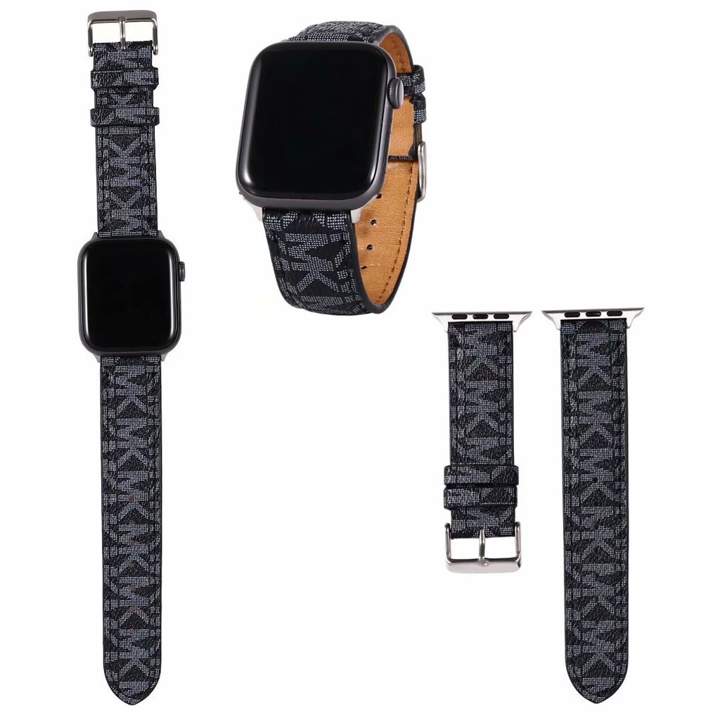 Dây Đeo Đồng Hồ Bằng Da Thời Trang 5 Màu Tùy Chọn Cho iwatch series 8 7 6 5 SE 4 3 2 MK 41mm 45mm 38mm 40mm 42mm 44mm 49mm