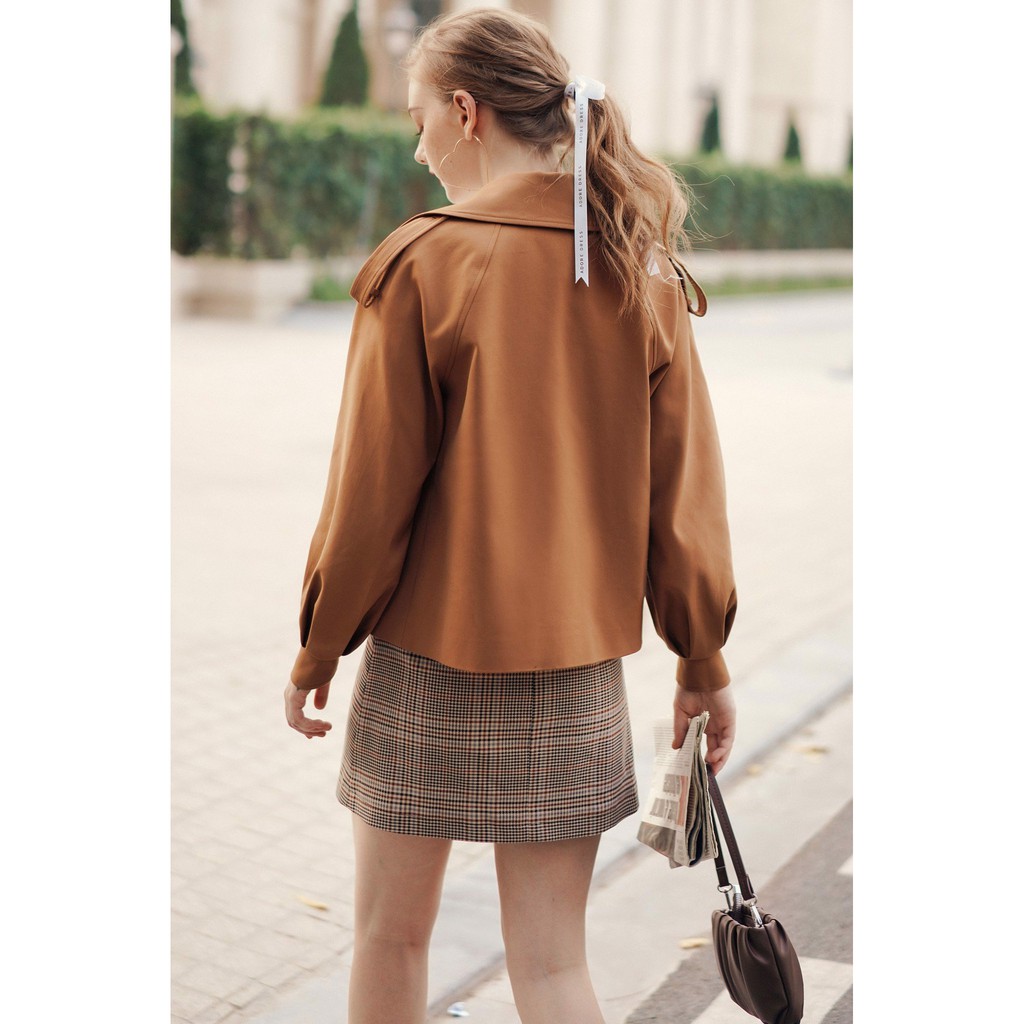 Áo khoác Trench coat ngắn tay raplang 0KH4016 ADORE DRESS