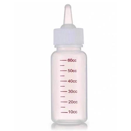 Bình ti 60ml vạch đỏ sữa cho chó mèo sơ sinh - bình mớm sữa cho cún, mèo con Pet-1989
