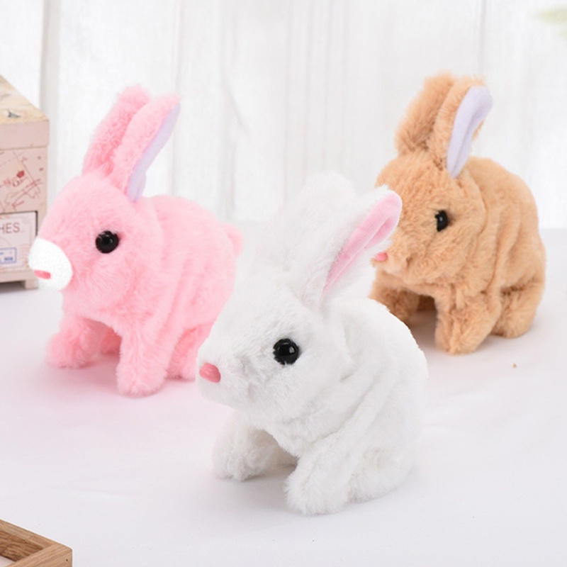 ✿ Thỏ Nhồi Bông Đồ Chơi Chạy Pin Vui Nhộn Cho Bé