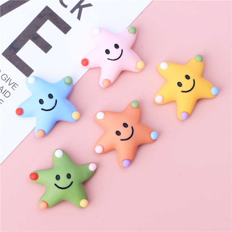 Charm (C464) slime/ Dụng Cụ Charm Trang Trí [Ko Keo &amp; Nút] Hình Bé Sao Biển (2.6x2.1cm)