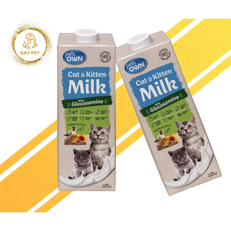 Sữa pha sẵn - PetOwn hộp 1L chó cún và mèo chính hãng từ Úc