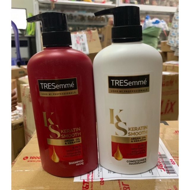 Dầu gội Tresemme KERATIN SMOOTH 450ml thái lan ( mầu đỏ)