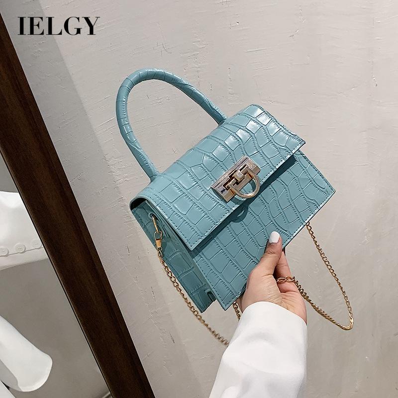 Túi đeo vai/ kẹp nách/ đeo chéo IELGY họa tiết da cá sấu thời trang Hàn Quốc cho nữ