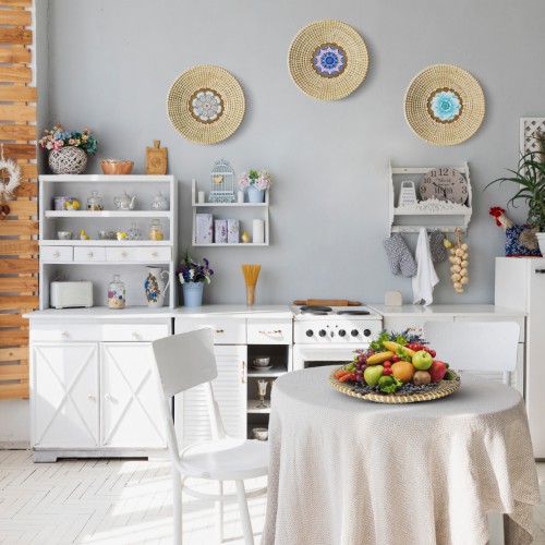 Đĩa cói trang trí chất liệu mây cói mềm tự nhiên trang trí tường, đựng rau củ.