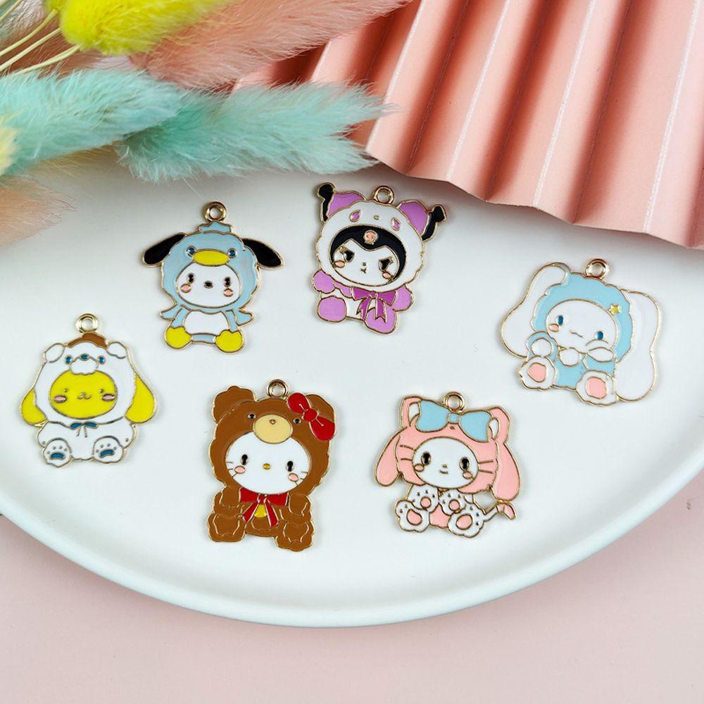 USNOW Mặt Dây Chuyền Hình Mèo Kitty Hoạt Hình Dễ Thương