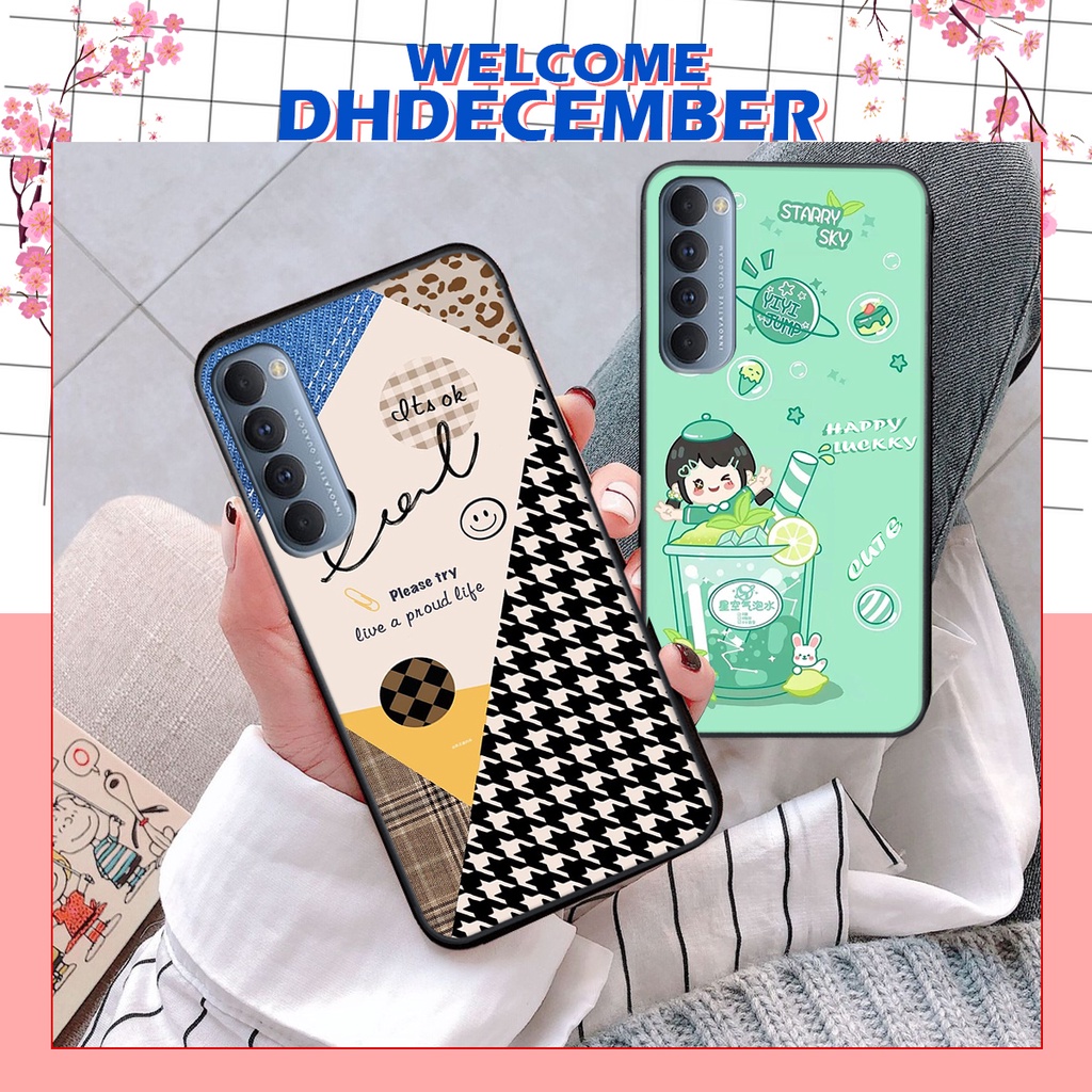 Ốp lưng Oppo RENO 4 PRO in hình nice ,good luck happy ốp xinh viền dẻo đẹp chất