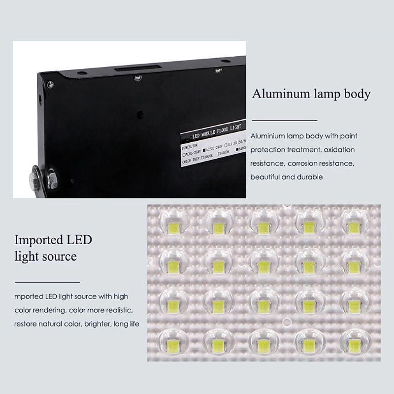 Đèn Led Chiếu Sáng Ngoài Trời 50w Ip65 110v