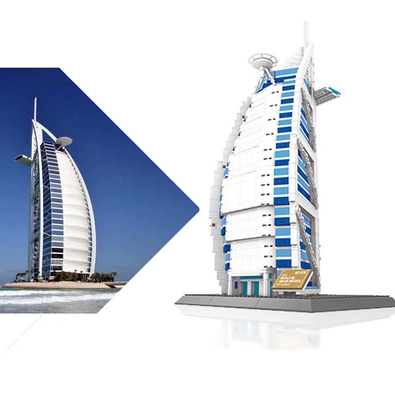 Lego Architecture Wange 5220 Xếp Hình Kiến Trúc Khách Sạn Cánh Buồm Burj Al Arab 1366 Mảnh