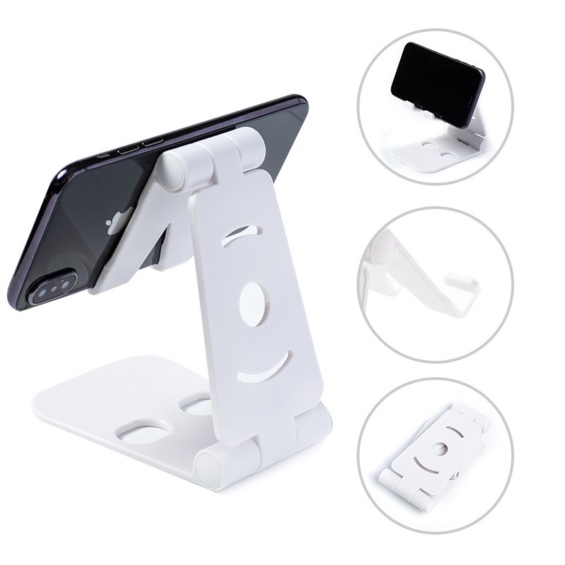 Giá đỡ điện thoại di động có thể điều chỉnh đa năng cho iPhone Huawei Xiaomi Samsung Samsung Điện thoại bằng nhựa Giá đỡ để bàn Máy tính bảng có thể gập lại để bàn