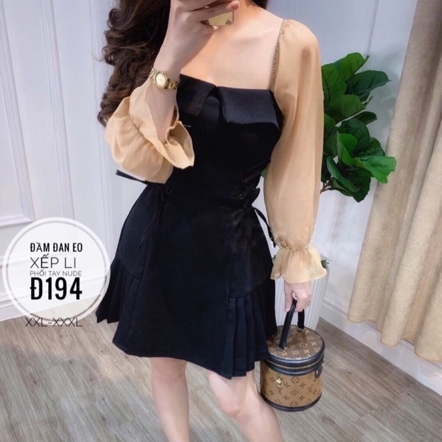 Đầm tiệc Bigsize đan eo 60-90kg