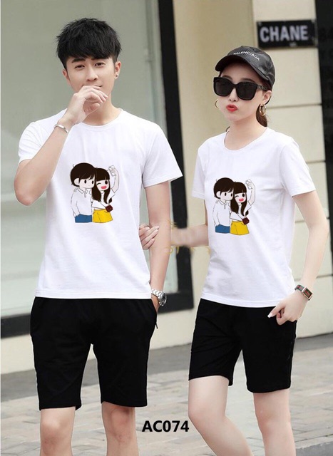 Áo cặp đẹp cotton loại 1 đủ màu đủ size 5-110kg