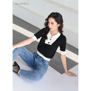Áo len nữ tay lỡ phối cổ AA9229 GUMAC