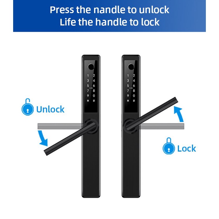 Khóa vân tay thông minh Bluetooth S42 tương thích Tuya