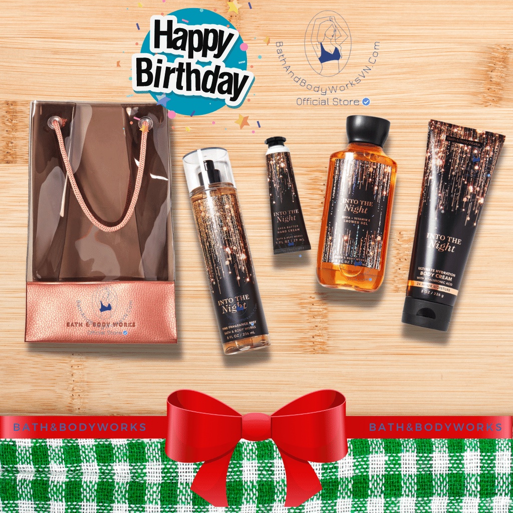 Bộ quà tặng Into The Night của hãng Bath And Body Works, phù hợp để làm quà sinh nhật