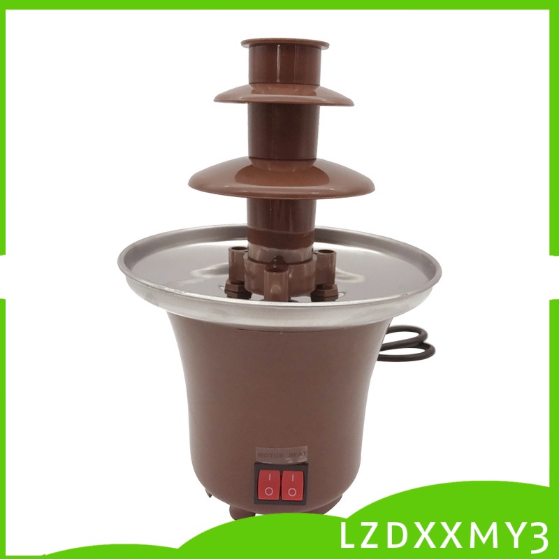 Đài Phun Sô Cô La Nhỏ Gọn Dễ Lắp Ráp 3 Tầng