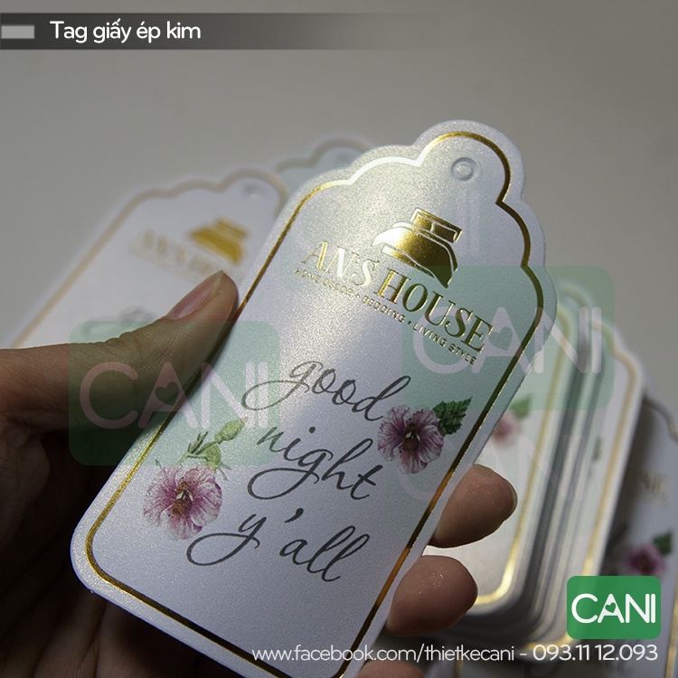 500c Tag Card Giấy Mỹ Thuật, Giấy F250  In theo yêu cầu riêng CANI