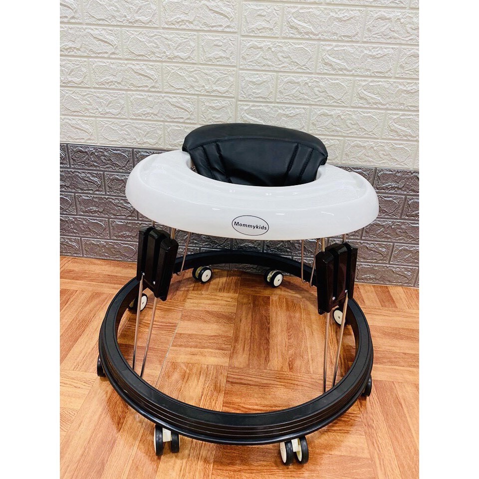 Xe tập đi cao cấp New York Baby &TOMORROW Xe tròn tập đi cho bé ngăn chân đi vòng kiềng chữ O chống lật c