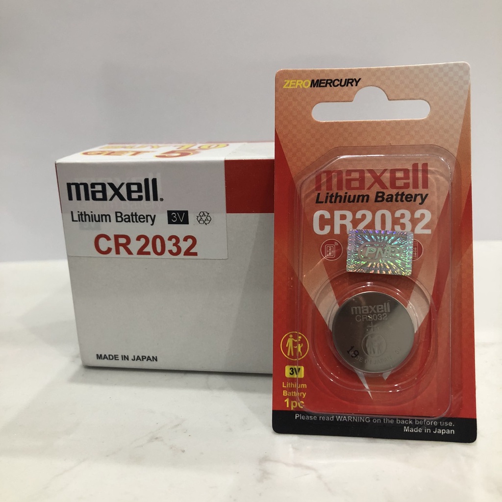 Pin CR2032 Lithium 3V Maxell cao cấp Made In Japan - Hàng chính hãng