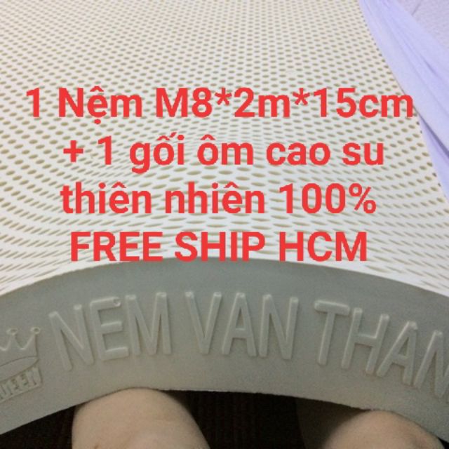 Nệm cao su thiên nhiên Vạn Thành 1m8*2m*15cm