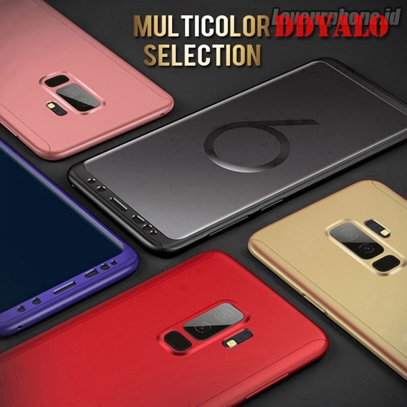 Ốp điện thoại cứng bảo vệ toàn diện 360 độ cho Samsung Galaxy Note 4 5 8 9 M10 M20 A30 A50