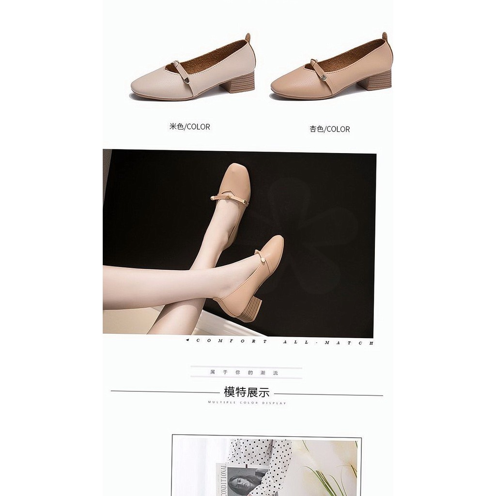 Giày Búp Bê Nữ Gót Vuông Thời Trang 2021 | BigBuy360 - bigbuy360.vn