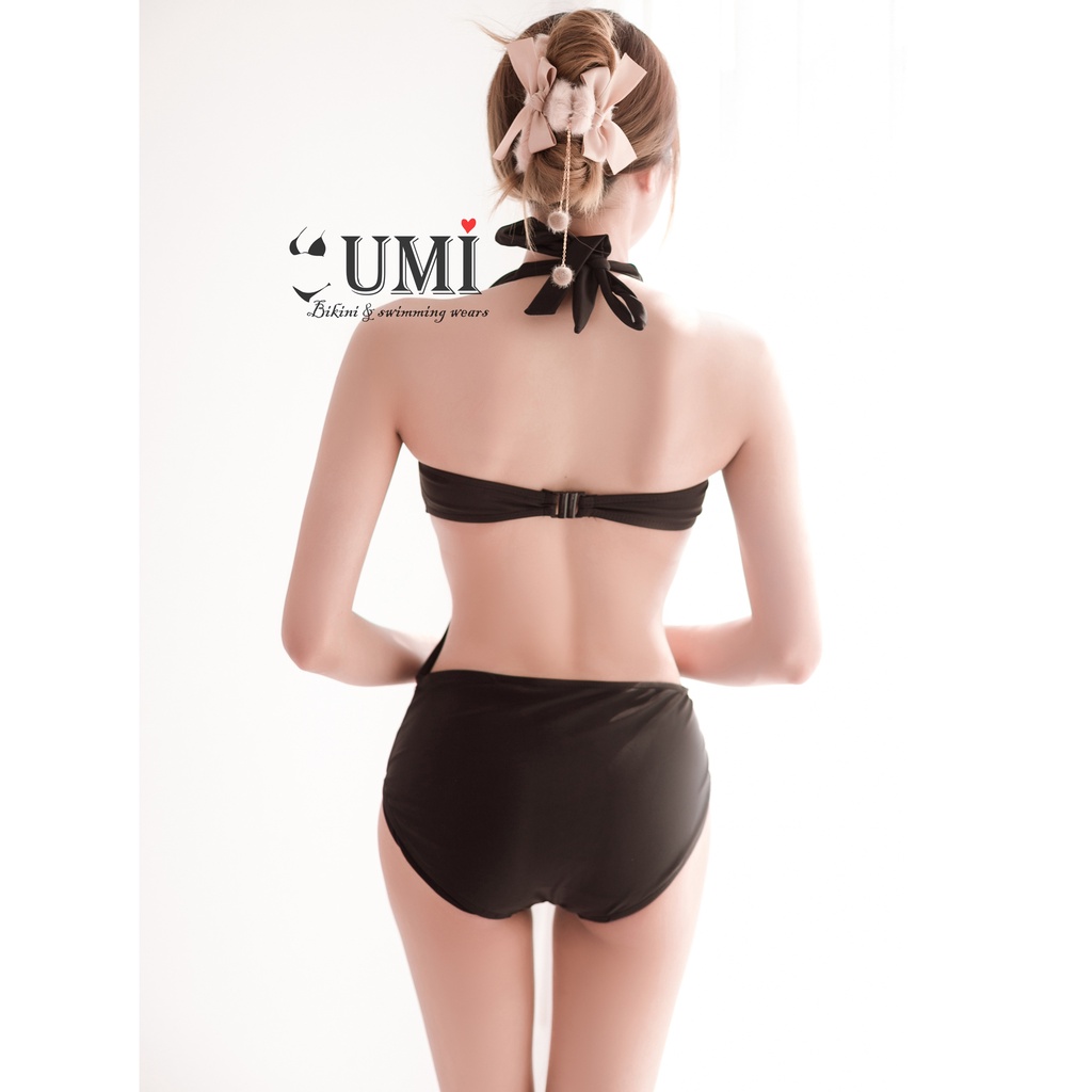 BIKINI Liền Thân Khoét Eo Phối Viền Trắng - BIKINISTORE