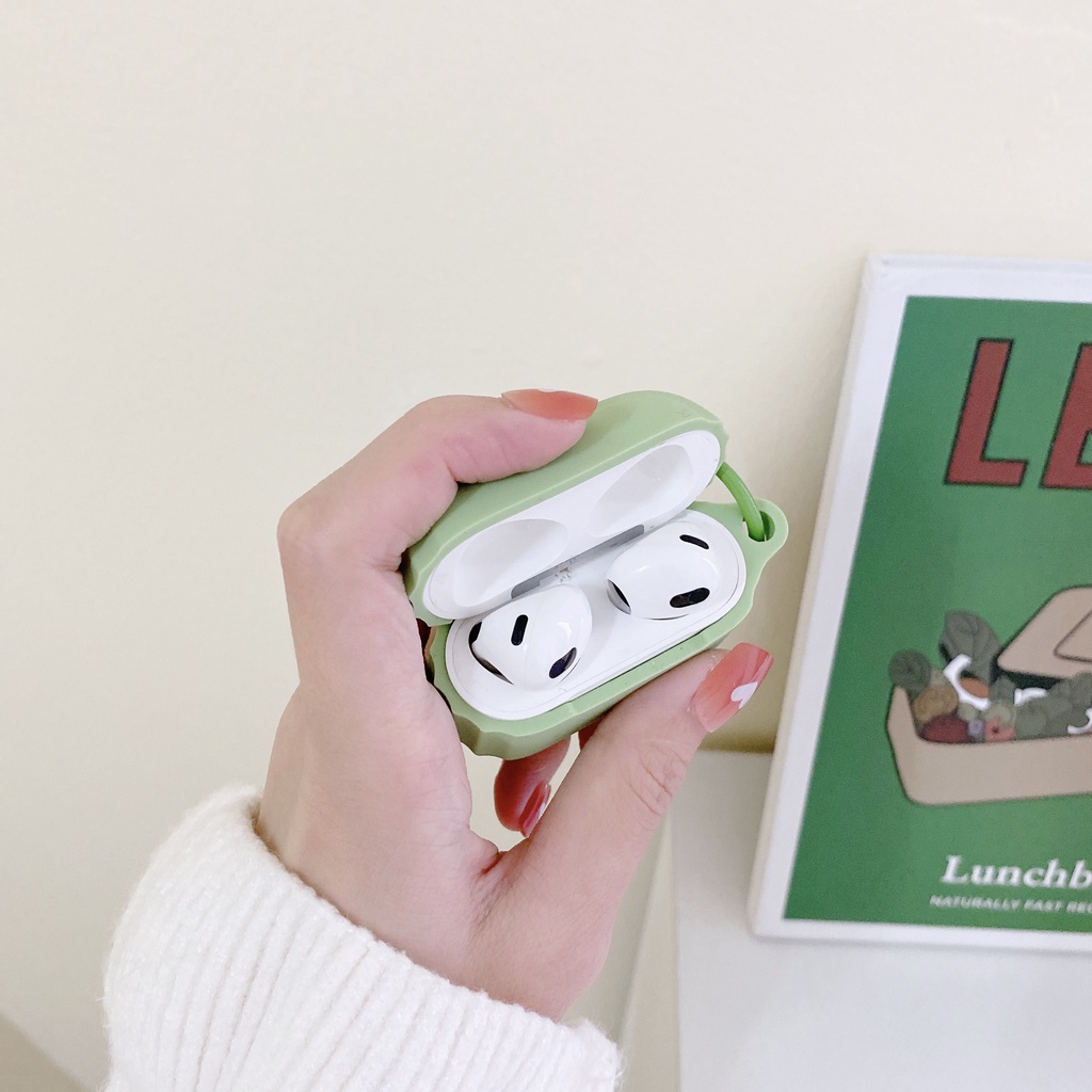 Vỏ Bảo Vệ Hộp Sạc Tai Nghe Airpod 1 2 3 pro Bằng tpu Mềm Hình Mặt Cười Màu Vàng Mới