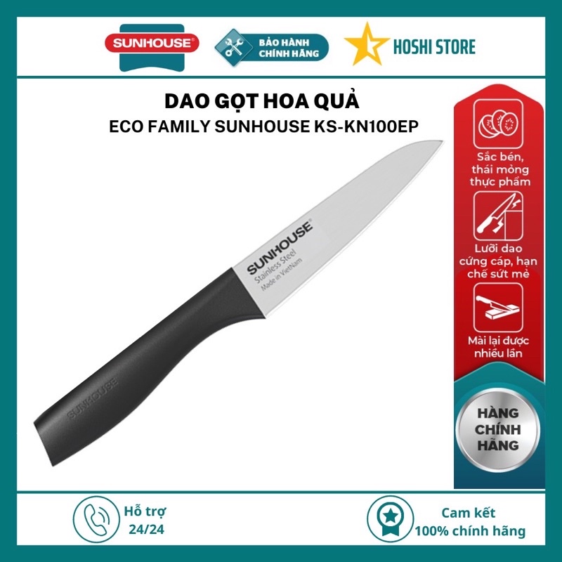 Dao gọt hoa quả xuất Nhật siêu sắc đa năng SUNHOUSE KS-KN100PS - Sản xuất bới Masamoto Việt Nam
