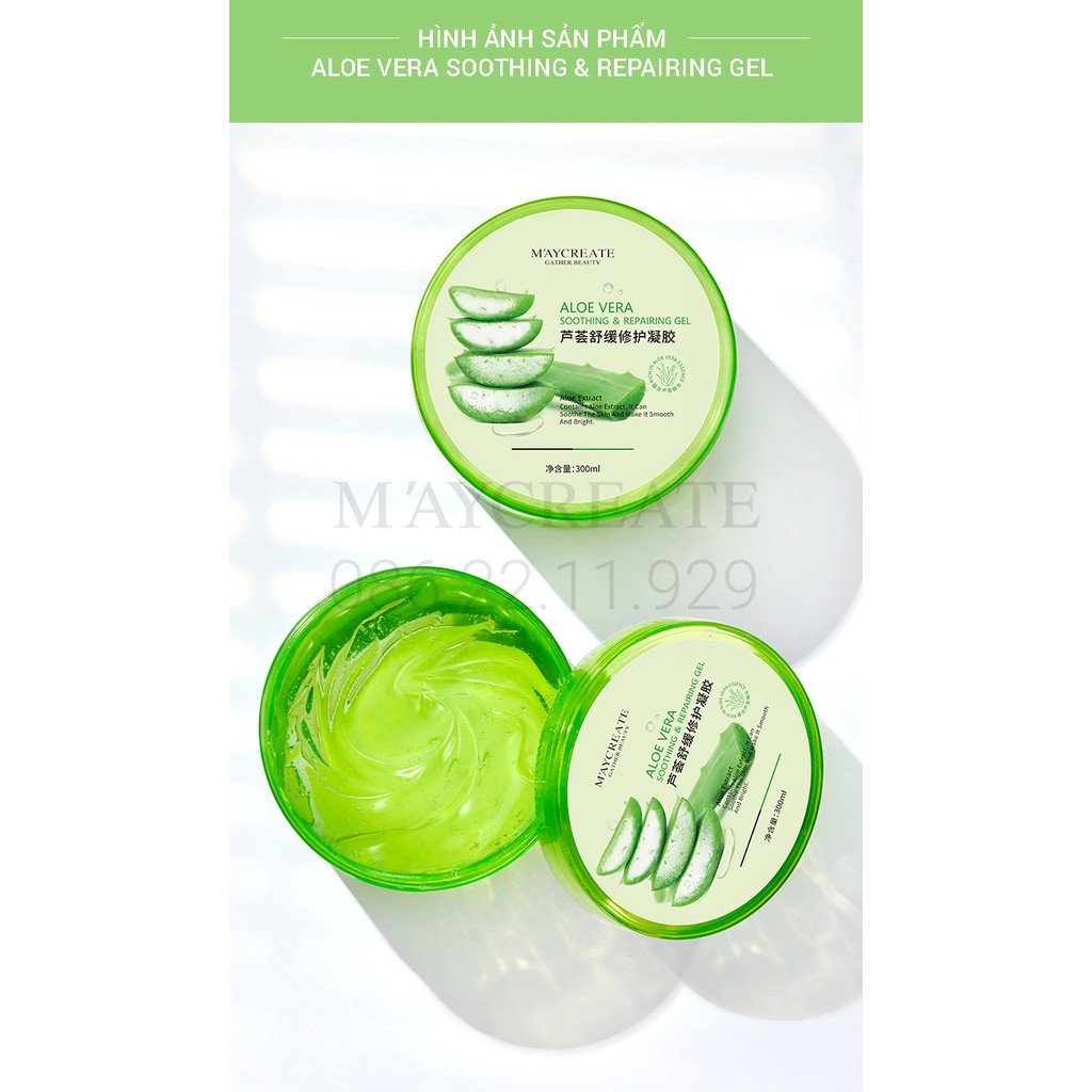 Gel Lô Hội Trắng Da Đa Năng Maycreate Aloe Gel Nội Địa Trung