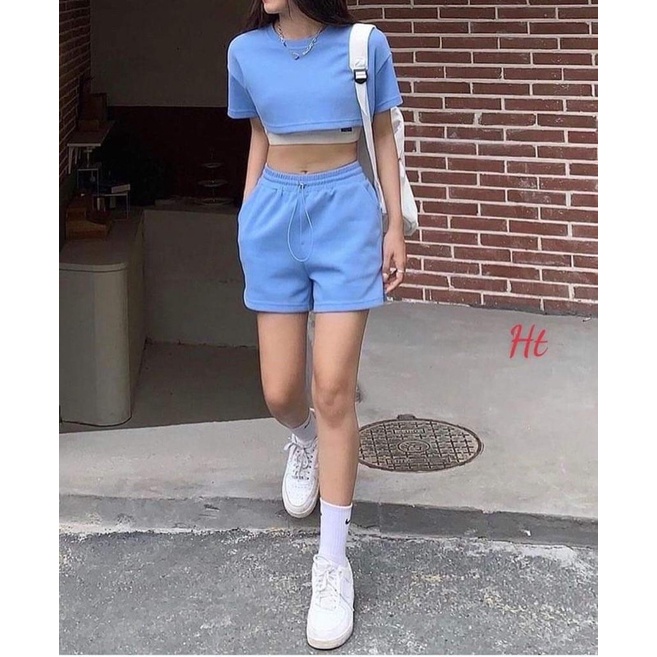 Sét ba món croptop simple HT12