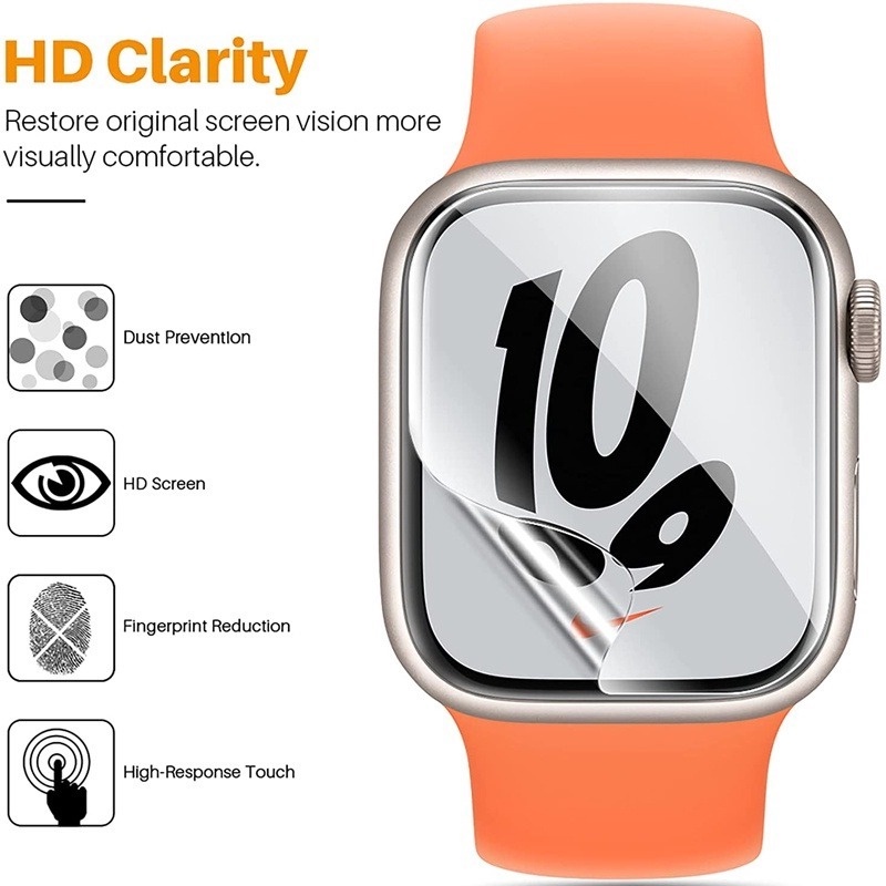 Kính Cường Lực Trong Suốt Bảo Vệ Màn Hình Đồng Hồ Thông Minh Apple Watch Ultra 8 7 6 SE 5 4 45MM 41MM 40MM 44MM 3 2 1 38MM 42MM
