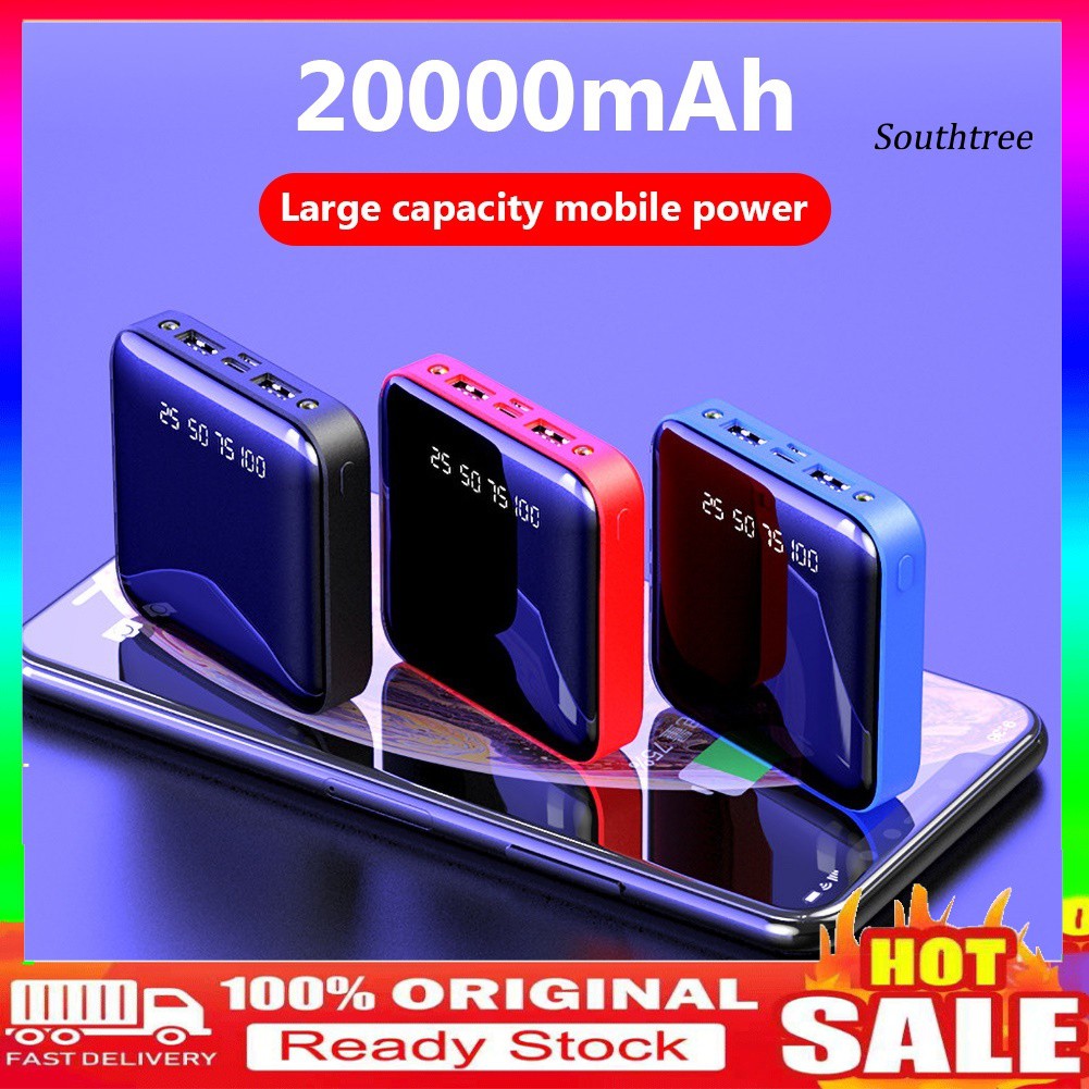 Sạc Dự Phòng 10000 / 20000mah Có Đèn Led