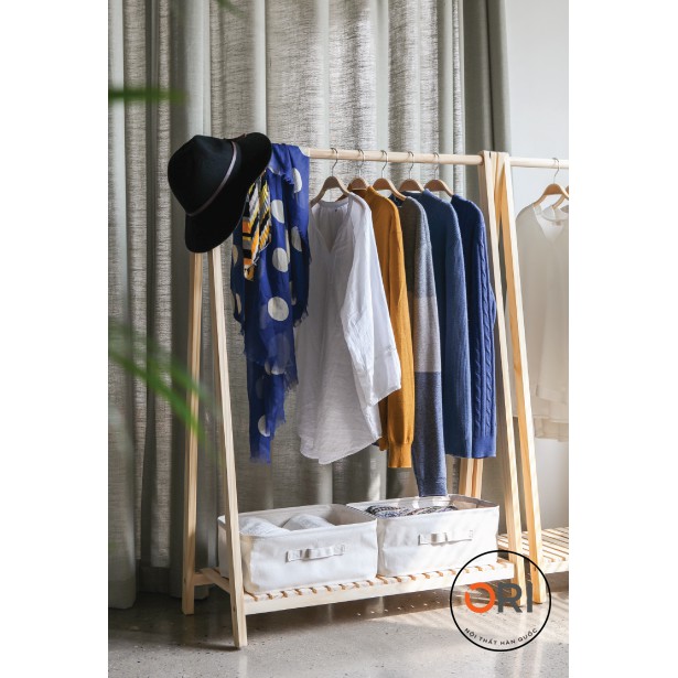 GIÁ TREO QUẦN ÁO HÀN QUỐC 1 TẦNG SIZE L - A HANGER 1F NATURAL