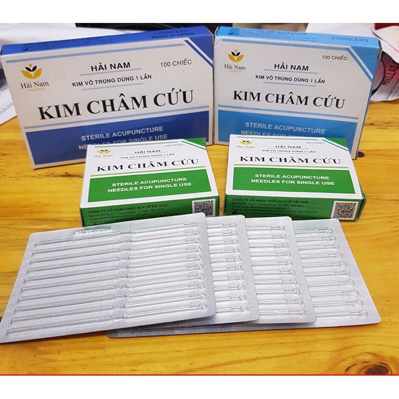 Kim châm cứu Hải Nam các số 5,6,7,10 dạng vỉ