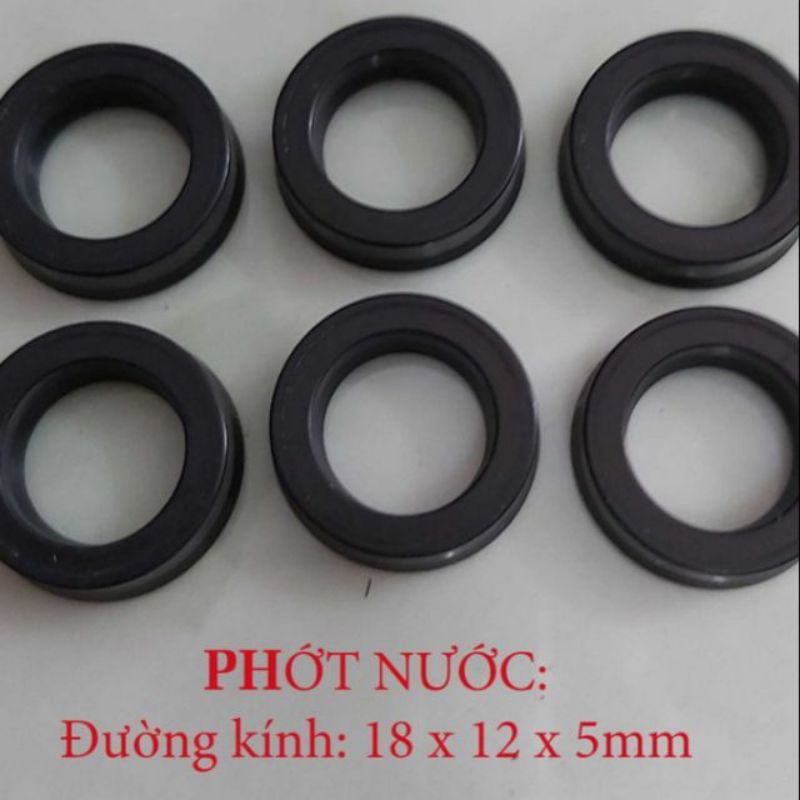 Bộ 3 phớt nước 12*18 thay thế sửa chữa cho bơm nước máy rửa xe