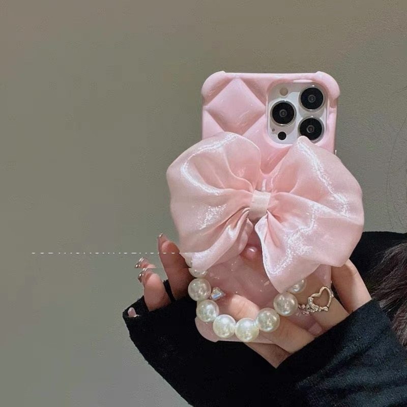Ốp Điện Thoại tpu In Hoạt Hình Kèm Dây Đeo Ngọc Trai Cho iphone 7plus 8plus 13 pro max ins12 pro max x/xs max11 pro max xsmax