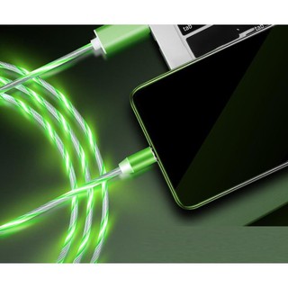 Cáp Sạc Led Từ 3 Đầu Nam Châm Streamer (Combo Gồm 3 Đầu Ss/Ip/S8)
