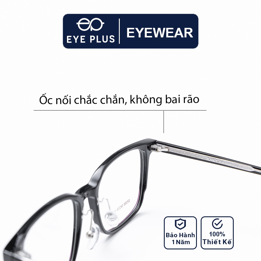 Gọng kính cận nam nữ EYE PLUS dáng vuông bầu CC1 Blancy-7068
