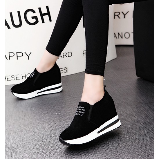 Giày Thể Thao Nữ Độn Đế 6cm Mã H71 Có Videos
