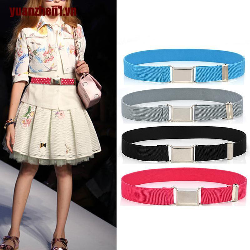 Thắt Lưng Vải Canvas Co Giãn Điều Chỉnh Được Yuanzhen1 Cho Trẻ Em