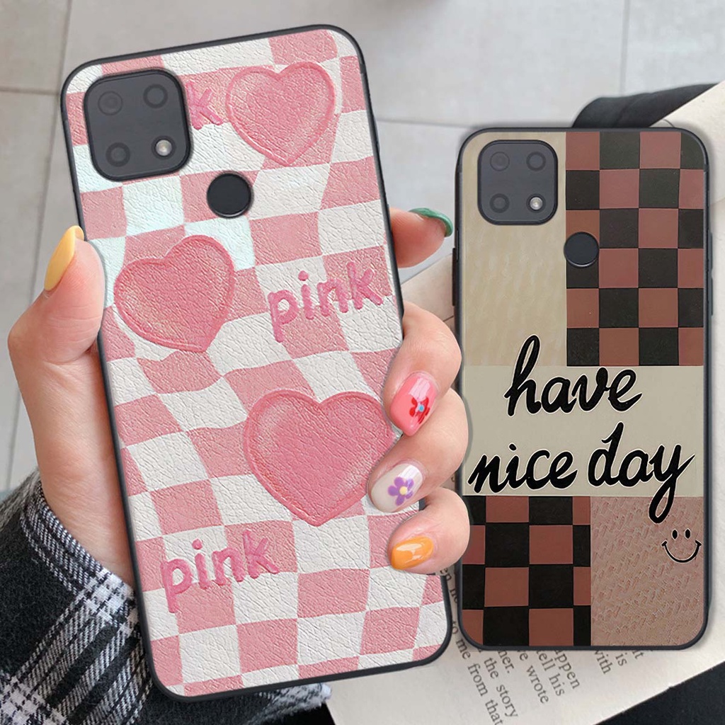 Ốp Xiaomi Redmi 10C caro trái tim cá tính, thời trang siêu đẹp, siêu phong cách